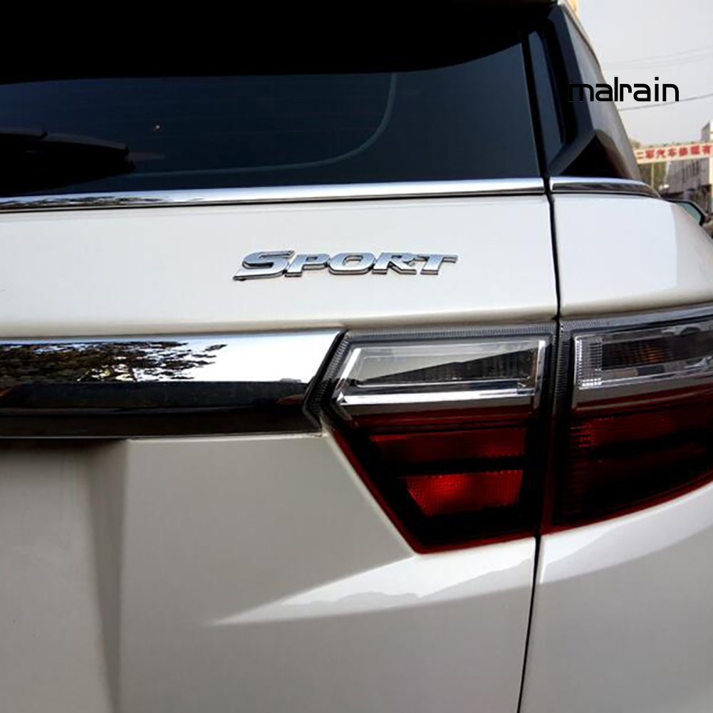 Nhãn dán trang trí xe hơi chữ SPORT 3D cho Toyota Highlander HONDA