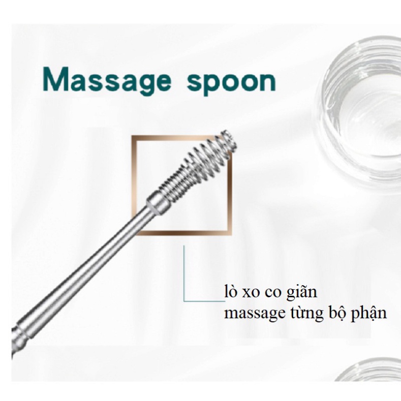 Bộ dụng cụ ngoáy tai inox 6 món - Bộ lấy ráy tai thép không rỉ 6 món