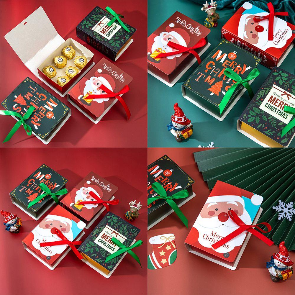 YOLA Set 5 Hộp Đựng Kẹo Trang Trí Tiệc Giáng Sinh