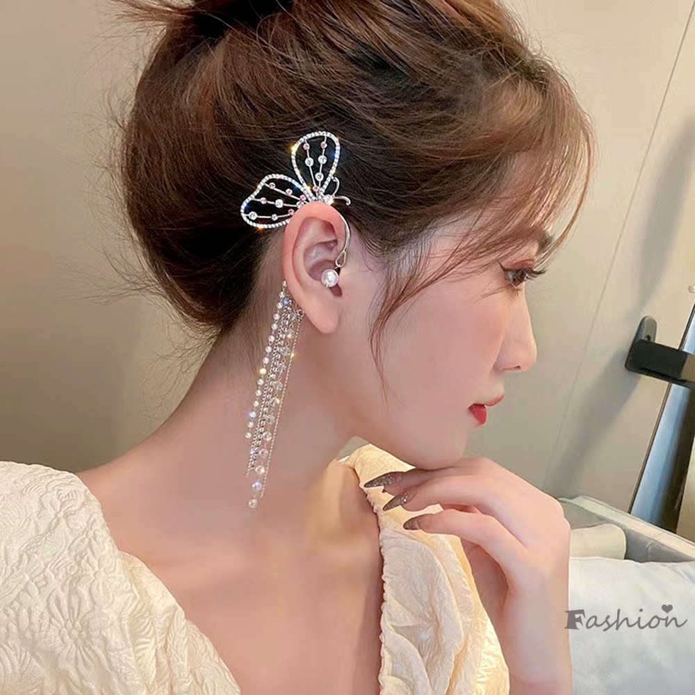 Bông Tai Đính Đá Zircon Thời Trang Sang Trọng Cho Nữ