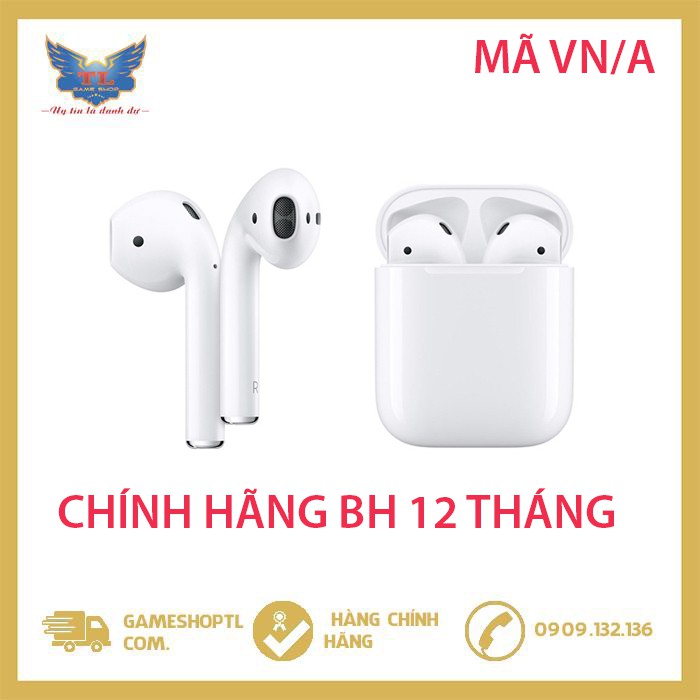 Tai Nghe Apple AirPods 2 True Wireless -MV7N2VN/A (Hộp Sạc Thường) - Hàng Chính Hãng VN/A