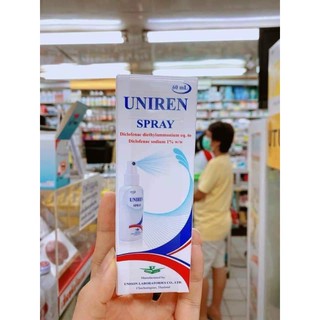 Chai xịt xoa bóp thailand uniren