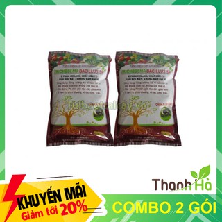 Combo 2 gói Nấm đối kháng ủ phân TRICHODEMA BACILLUS.SP - T32.1