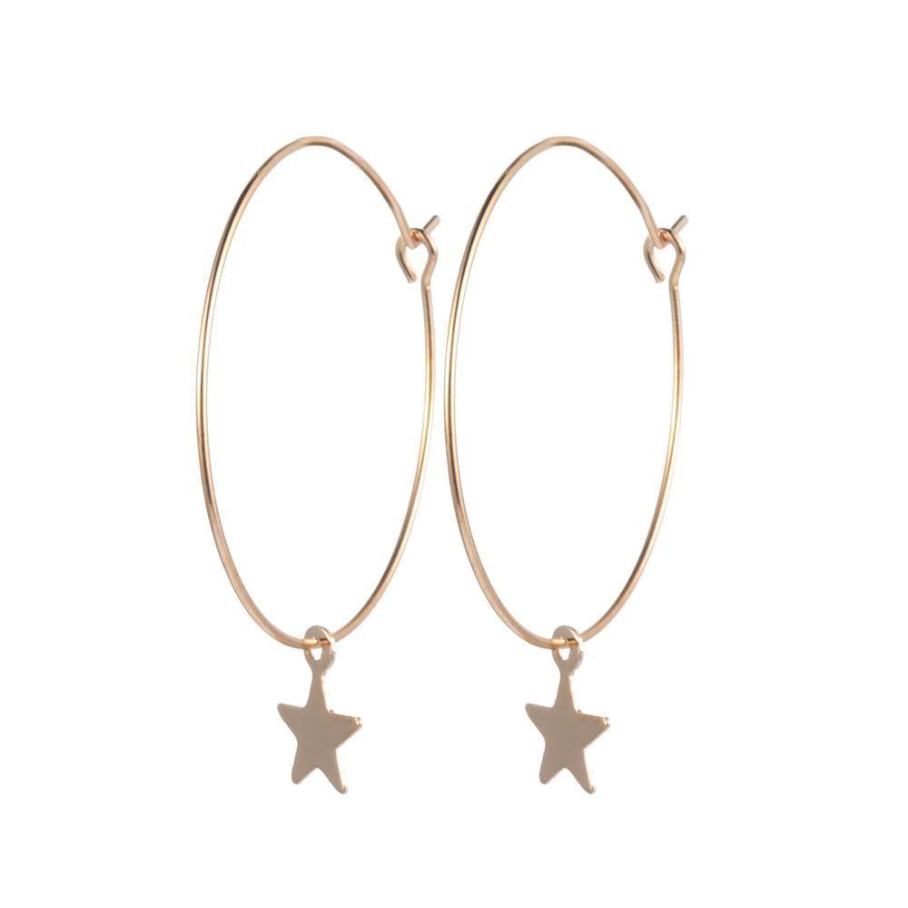 1 Đôi Bông Tai Hình Ngôi Sao Phong Cách Punk Bohemian Thời Trang Dành Cho Nữ