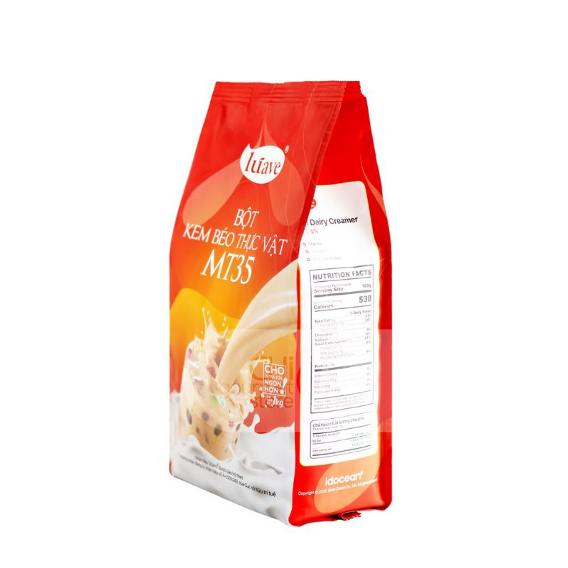 Bột kem béo pha trà sữa Luave MT35 chiết lẻ 100gram