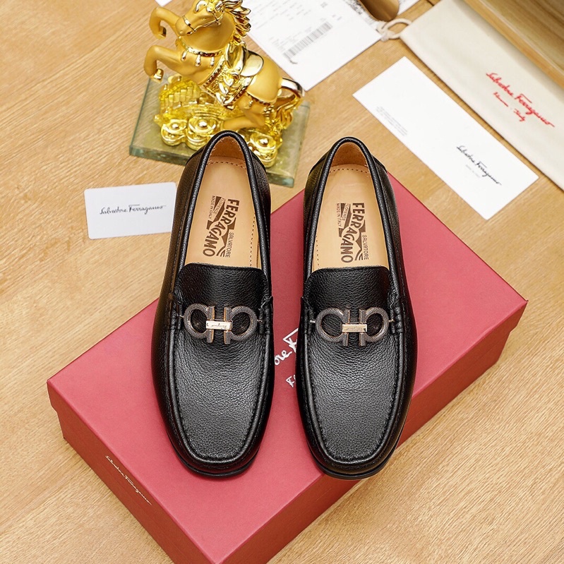 Giày tây lười cho nam thương hiệu Salvatore Ferragamo da thật cao cấp có 2 mẫu