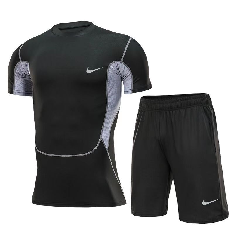 Bộ Đồ Bơi 2 Mảnh Áo Tay Ngắn + Quần Short Nhanh Khô Cho Nam