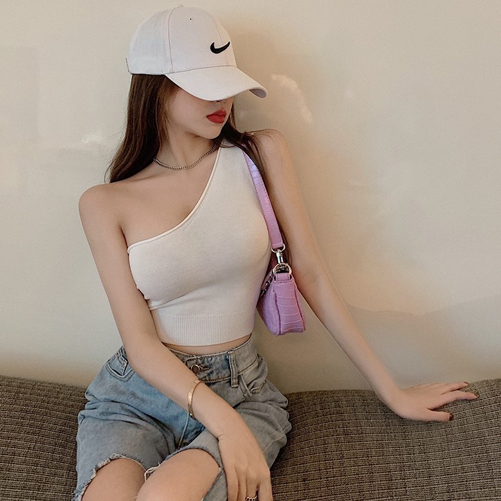 QADCOL  Áo Lửng Hai Dây Gợi Cảm Cho Nữ