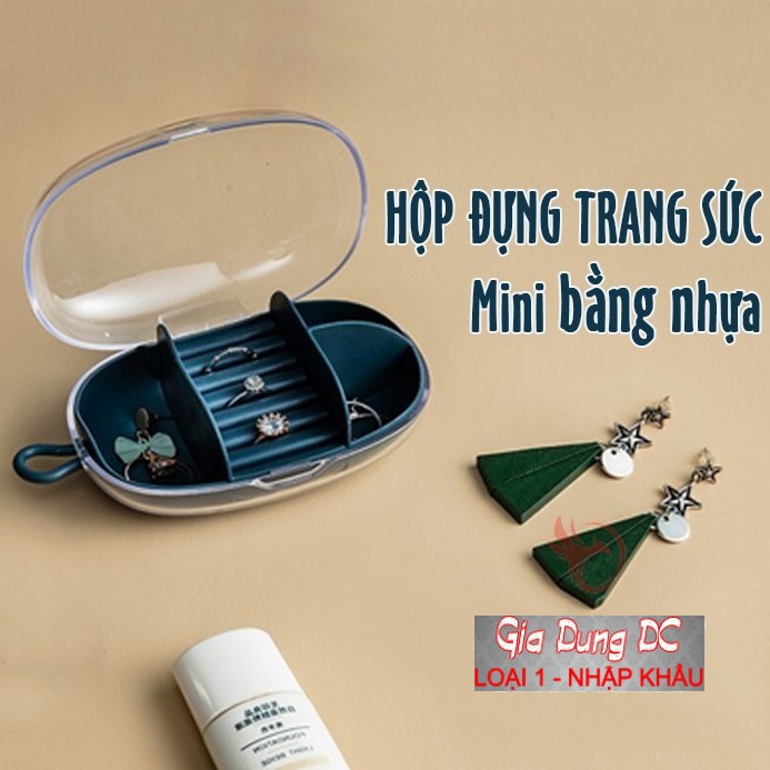 Hộp Đựng Trang Sức Mini, Hộp Đựng Dây Chuyền Nhẫn Bông Tai Nhỏ Gọn Xinh Xắn .