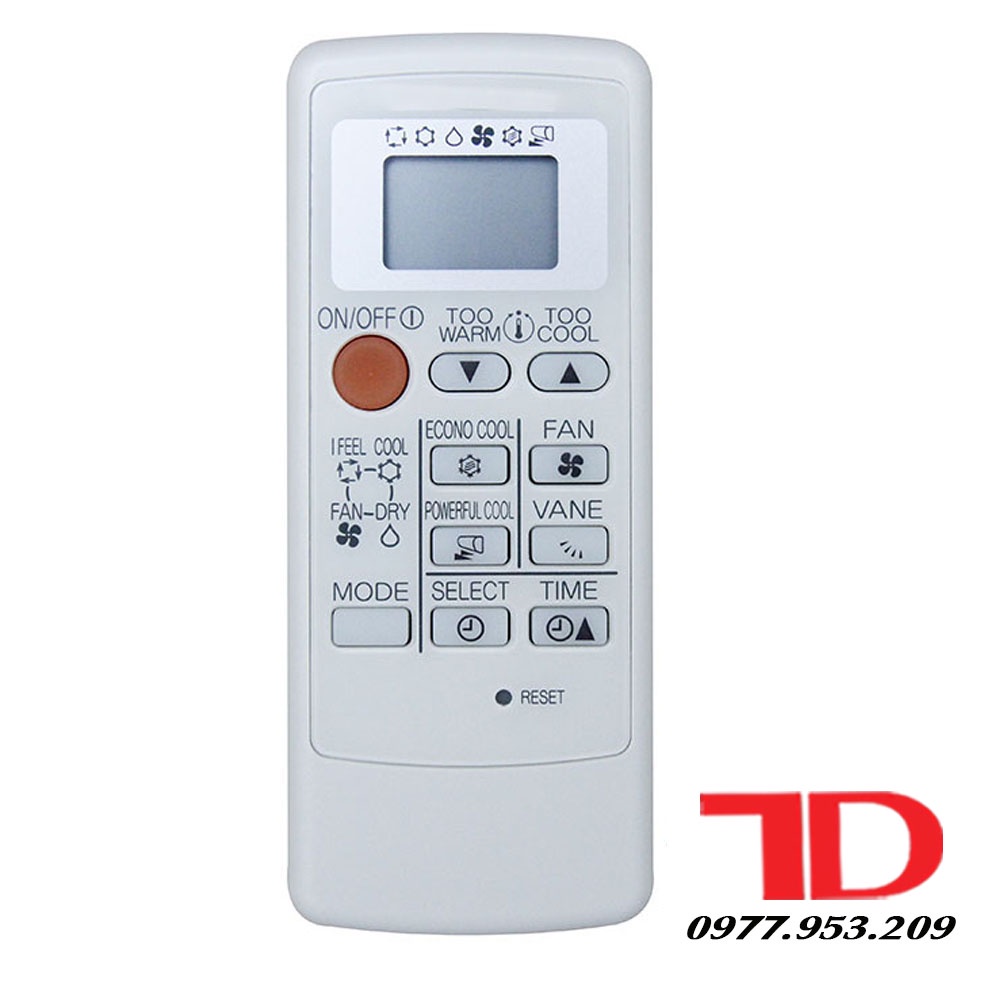 Remote máy lạnh, điều khiển dành cho máy lạnh Mitsubishi Electric - Mặt trắng