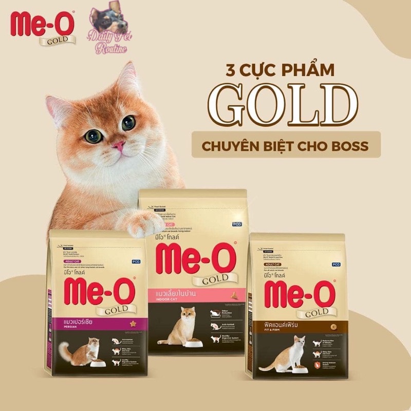 ĐỒ ĂN HẠT CHO MÈO ME-O GOLD 3 CỰC PHẨM CHUYÊN BIỆT (KÈM VIDEO SẢN PHẬM THẬT)