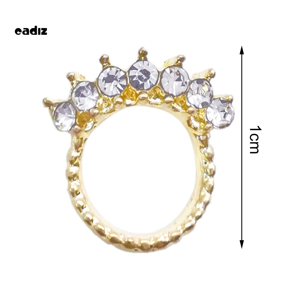 [Hàng mới về] Đồ trang trí móng tay chất liệu kim loại kim cương nhân tạo DIY