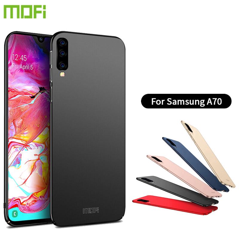 Ốp lưng nhựa cứng màu trơn thời trang cho Samsung Galaxy A70