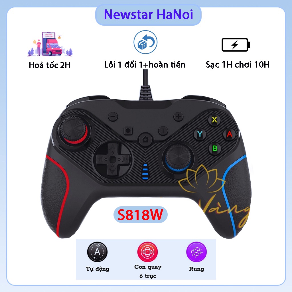 Tay Cầm Chơi Game FIFA Online4 Nintendo Switch S818 Có Dây, Không Dây Chơi Full Skin FO4,PES…