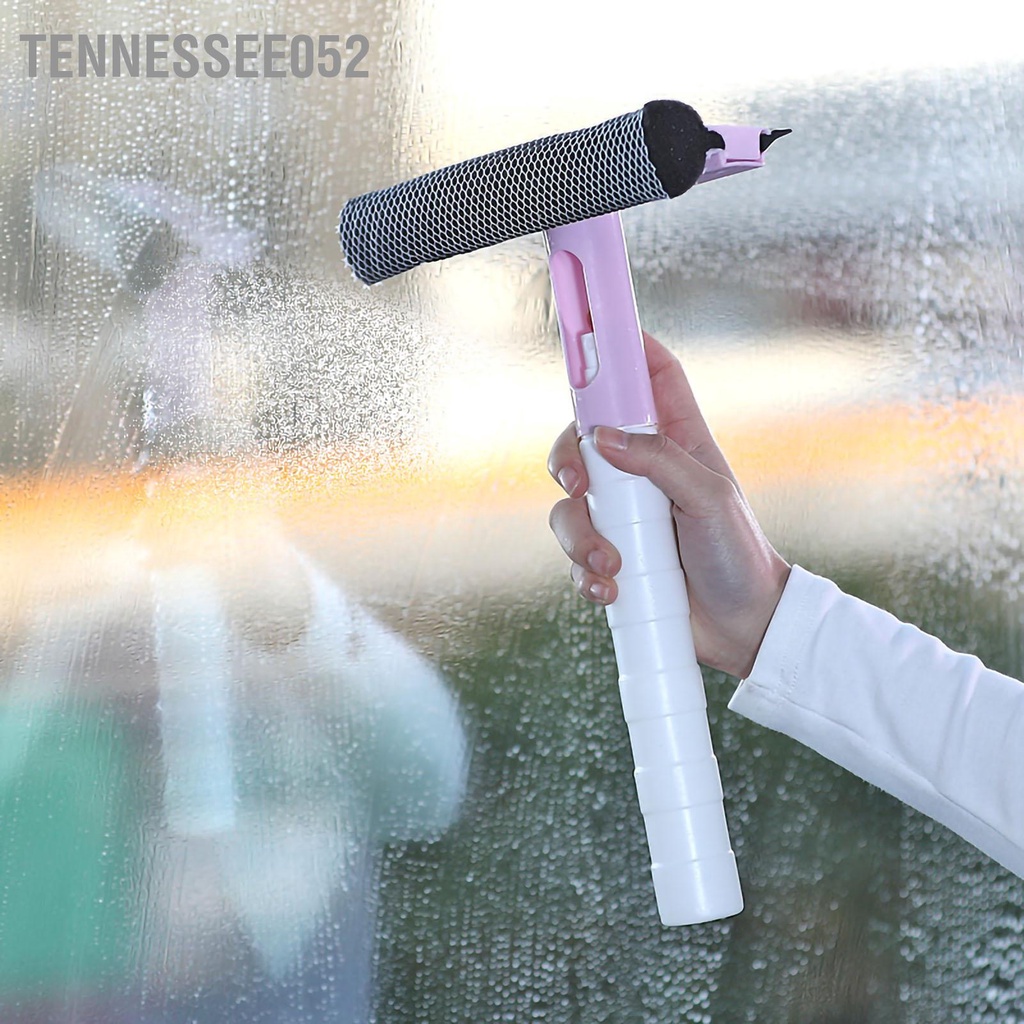 Tennessee052 Dụng cụ cạo sạch cửa sổ 3 trong 1 sửa dạng thanh có thể tháo rời Vòi tắm kính với chai xịt nước