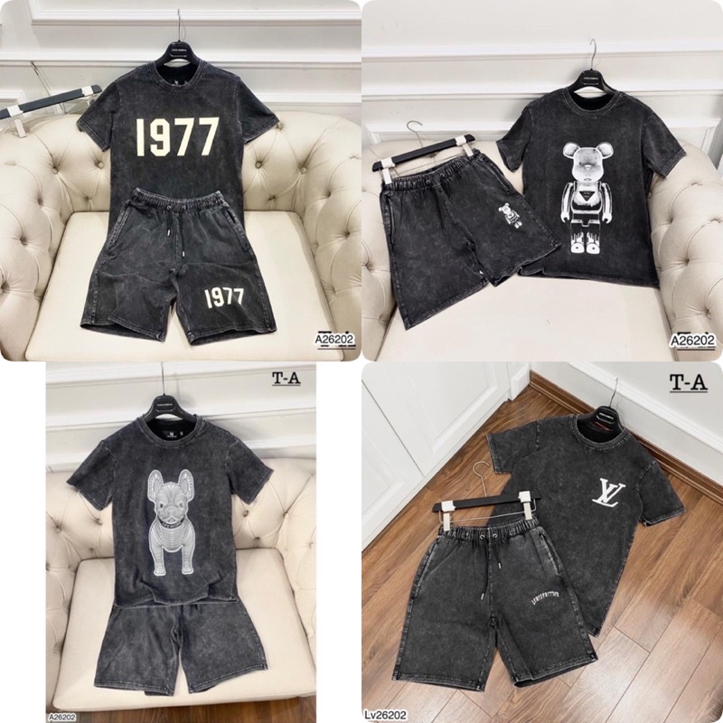 Bộ Quần Áo Nam 1977 In Nhiệt Siêu Đẹp - Quần Áo Nam Loang 1977 Cực Chất -HN SHOP