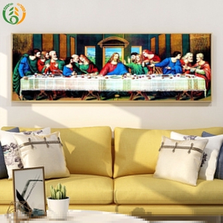 Bộ Tranh Đính Đá 5d Tự Làm Hình Bữa Ăn 80x30cm