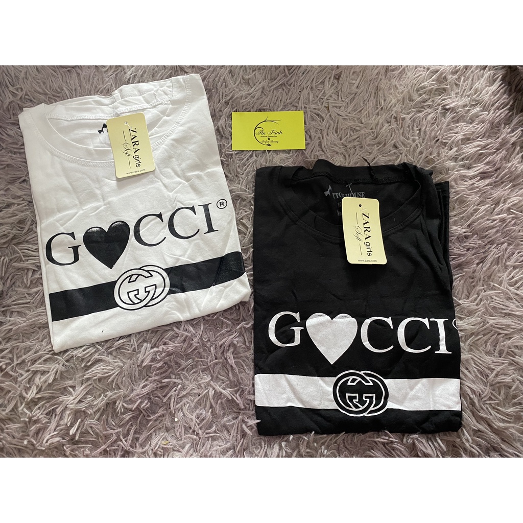 Áo Thun Gucci cổ tròn form rộng, Vải cotton/MS012 MÃ 241