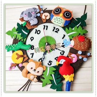 [Order] Đồng hồ handmade bằng vải dạ - Set đồ tự làm