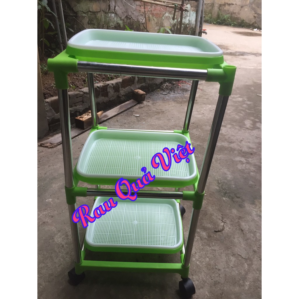 Kệ trồng Rau mầm bằng khay thuỷ canh - 131k