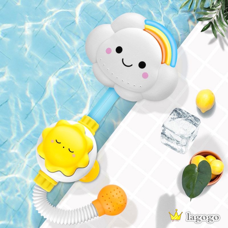 Vòi tắm hình hoa hướng dương màu sắc cầu vồng dễ thương cho bé