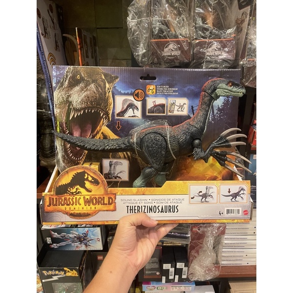 Mô hình khủng long Mattel chính hãng - Slashin Therizinosaurus - Bản có âm thanh