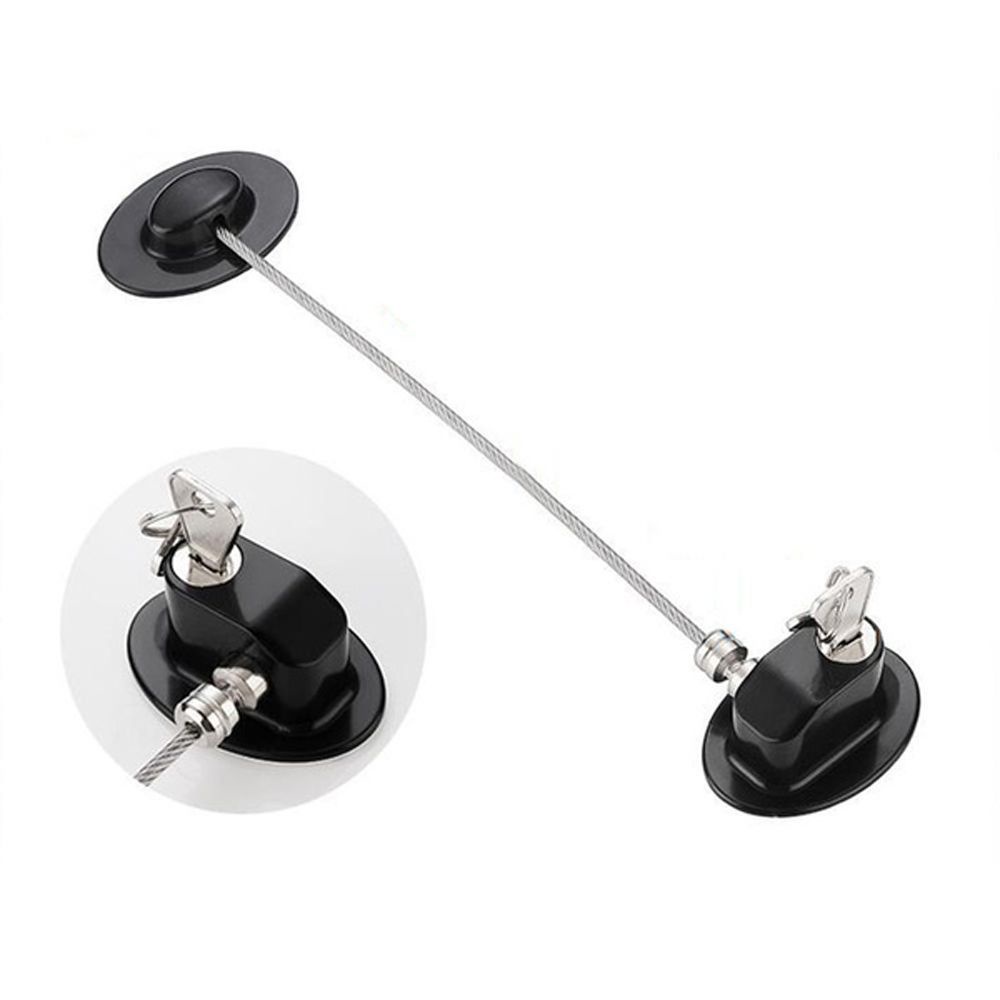 Dây khóa cài cửa sổ /toilet/ tủ quần áo không cần khoan bằng nhựa bảo vệ an toàn cho em bé nhiều màu sắc lựa chọn