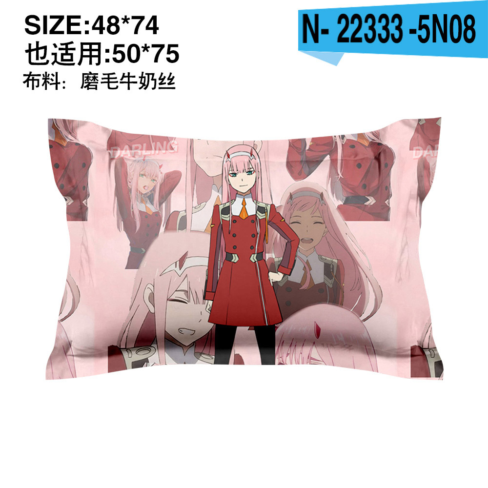 Bộ Chăn Ga Và Vỏ Gối in Hình DARLING in the FRANXX 02