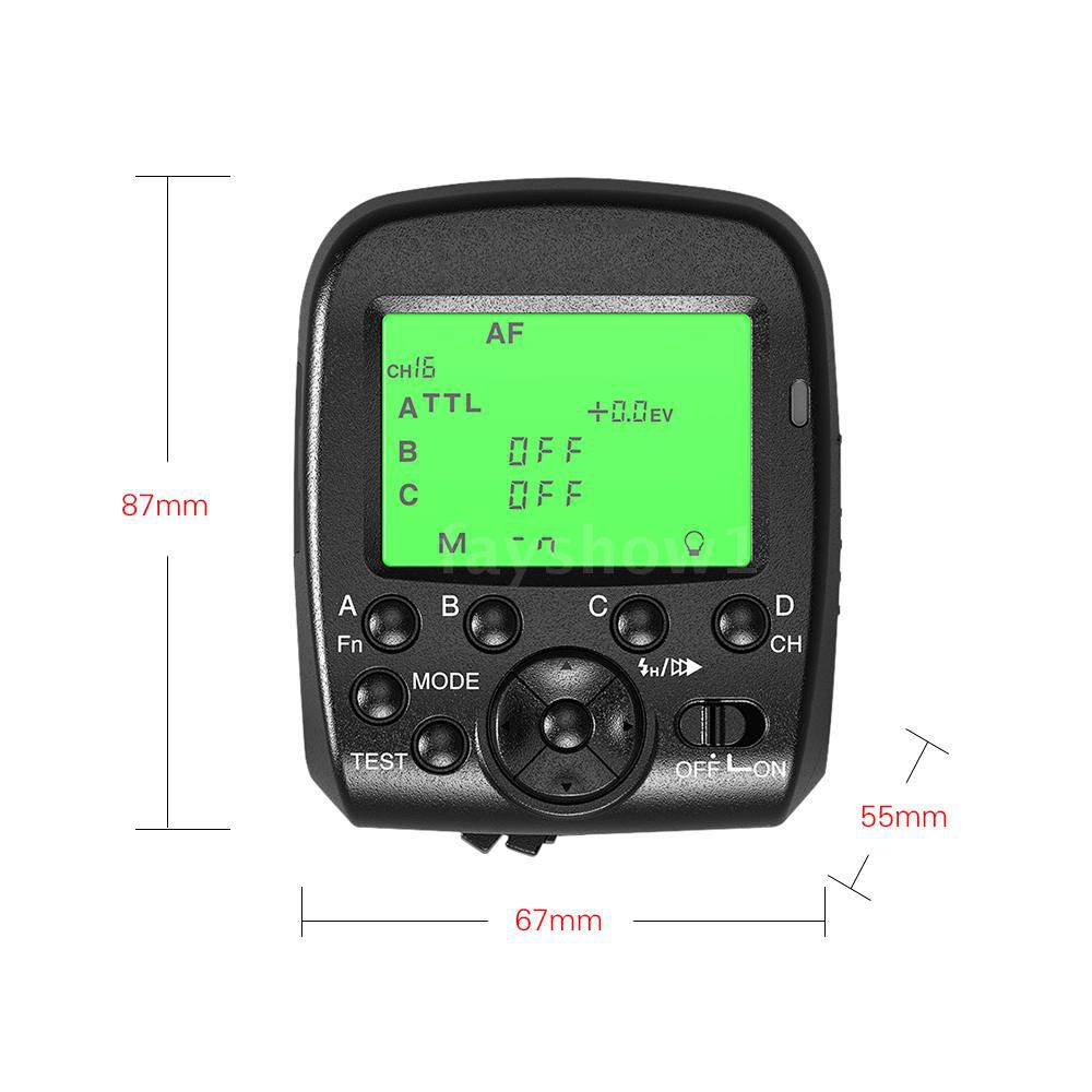 ❤HOT TRIOPO G1 Dual TTL Wireless Trigger with Widescreen LCD Display 1/8000s HSS 2.4G Wireless Transmission 16 Channels 