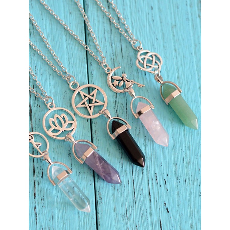 Vòng cổ Mặt Ngôi Sao, Bông Sen Lục Giác Nhiều Màu JP5