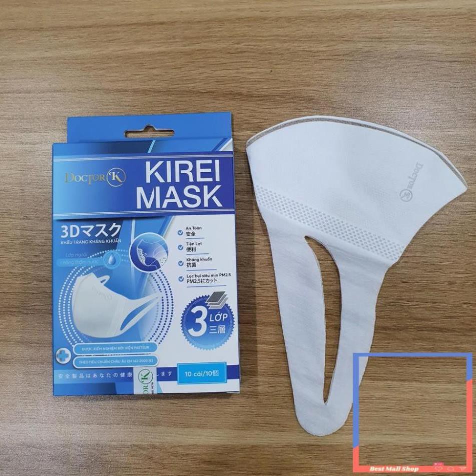 Khẩu trang 3D kháng khuẩn không mùi  Blue Doctor K - Trẻ trung và thời trang - 10 cái/Hộp | BigBuy360 - bigbuy360.vn