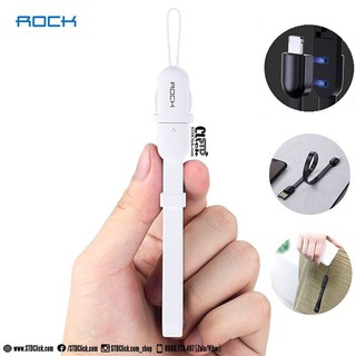 [CÁP IPHONE - IPAD] CÁP SẠC LIGHTNING ROCK 14CM KIỂU DÂY ĐEO CHÍNH HÃNG HÀNG CHUẨN
