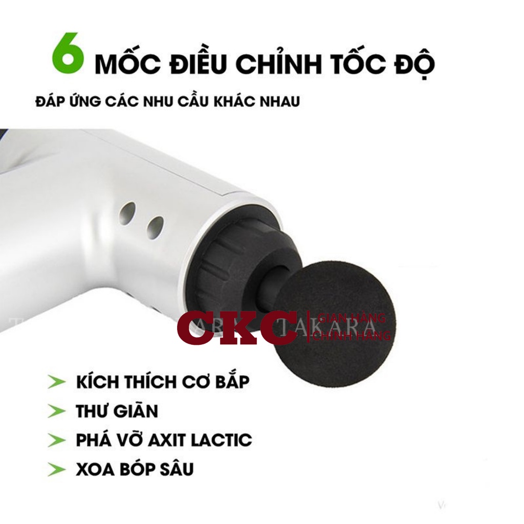 Máy đấm lưng - Máy massage cầm tay 6 chế độ mát xa cổ vai gáy đánh tan mỡ bụng dễ dàng mang theo-CKC