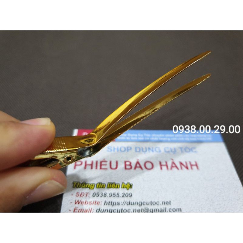 Kẹp Vịt Kim Loại Cao Cấp 8.8cm, Bộ 6 Kẹp Vịt Màu Si Mạ Loại Tốt.(Ảnh thật)