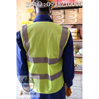 Áo phản quang 3M XANH CHUỐI DÂY PHẢN QUANG XÁM