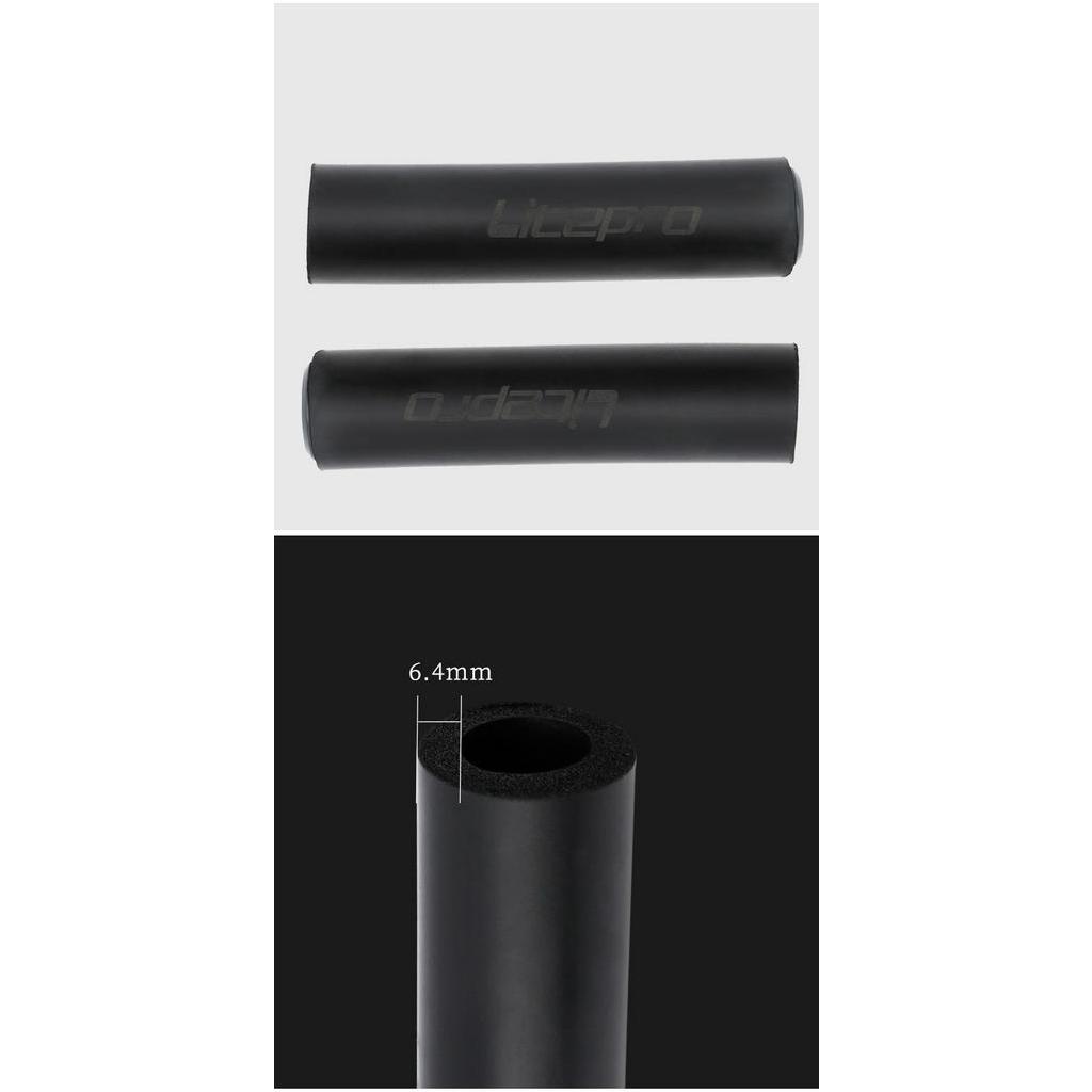 Vỏ bọc tay lái xe đạp leo núi LITEPRO silicone chống trượt 2.2mm