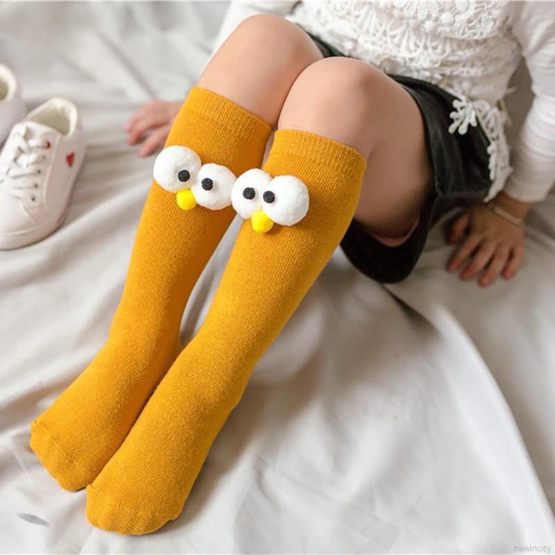 Vớ cotton cao cổ họa tiết hoạt hình xinh xắn dành cho các bé