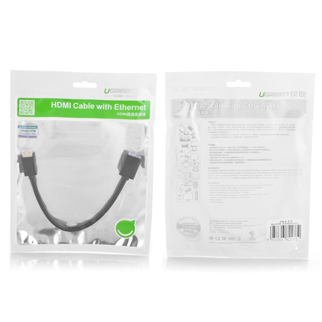 MINI HDMI TO HDMI UGREEN 20137- Hàng Chính Hãng bảo hành 18 tháng