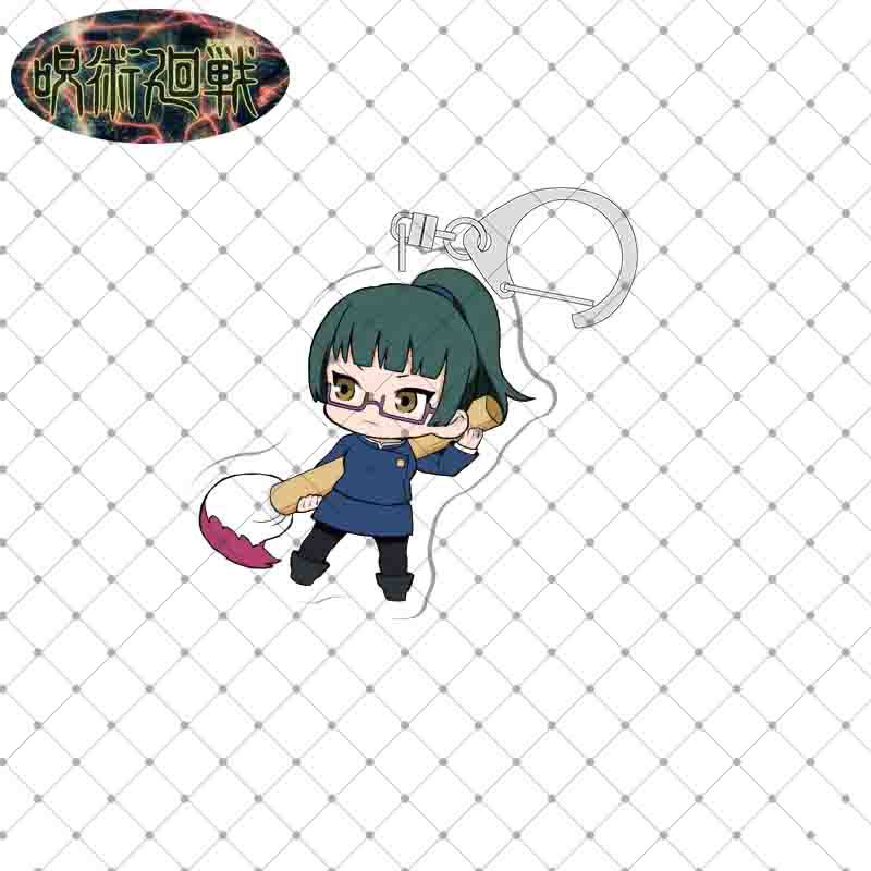 Móc khóa acrylic họa tiết nhân vật Jujutsu Kaisen Gojo Satoru Megumi Yuji Itadori