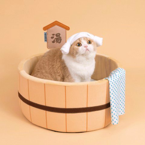 Nệm ngủ hình bồn tăm cho thú cưng