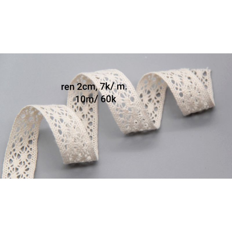 Ren trang trí bản 2cm