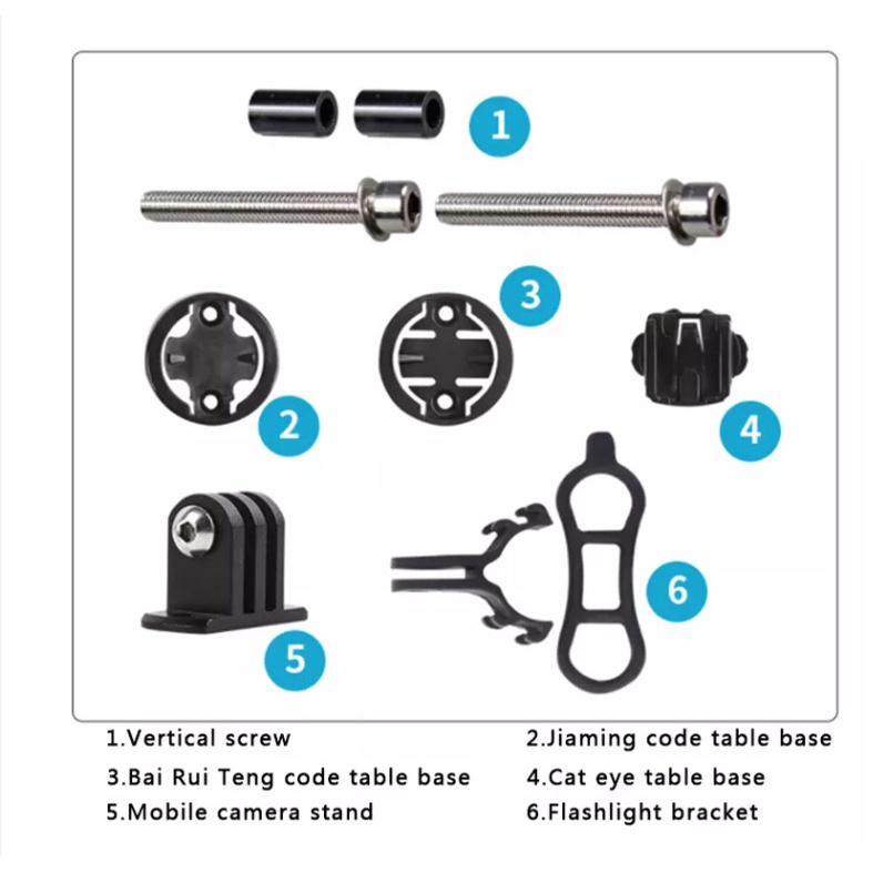 Giá đỡ đồng hồ đo tốc độ, đèn trước xe đạp ROCKBROS