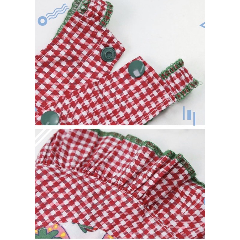 Áo đầm kate 2 dây mát mẻ cho ngày hè (tặng kẹp hoa)