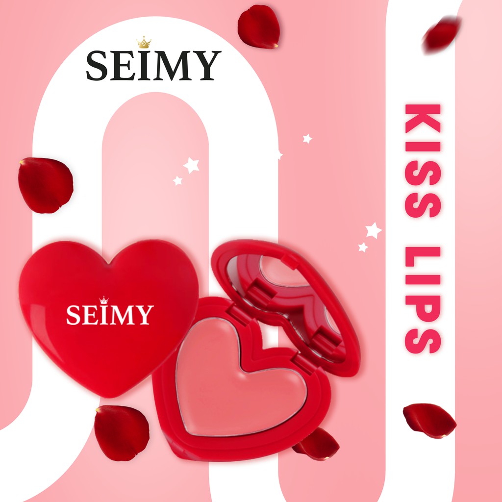 Son dưỡng môi SEIMY - Kiss Lips dưỡng mềm môi, căng môi, giảm thâm, nẻ môi