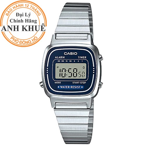 Đồng hồ nữ dây kim loại Casio chính hãng Anh Khuê LA670WA-2DF