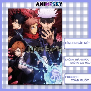 Poster tranh treo tường anime Jujutsu Kaisen Chú thuật hồi chiến - Poster in hình animesky