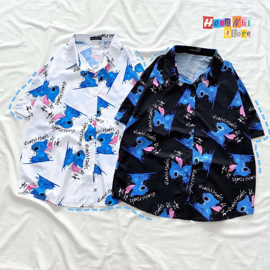 Áo Sơ Mi Hoạ Tiết Tay Lỡ Dáng Rộng, Sơ Mi Hoa Đi Biển, Sơ Mi Con Xanh Tay Lửng Unisex - MM | BigBuy360 - bigbuy360.vn