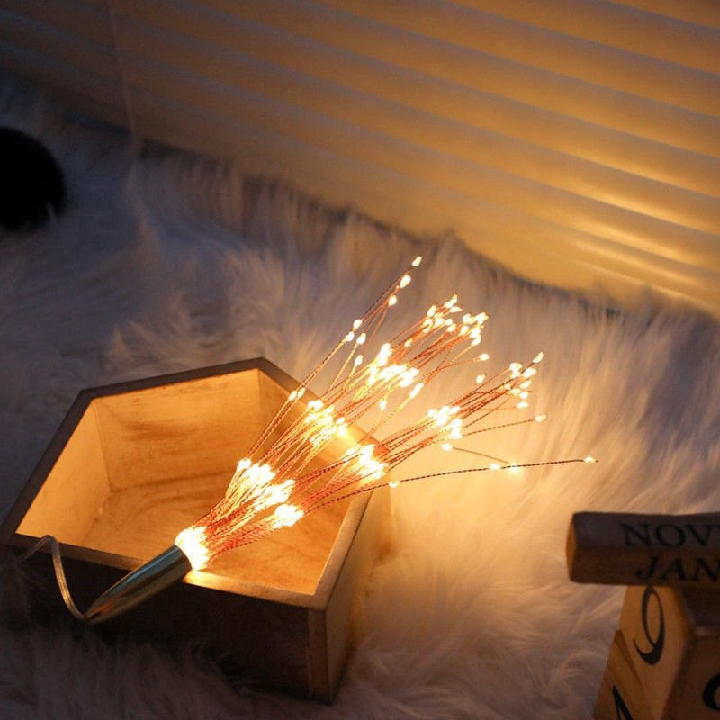 Đèn LED Pháo hoa Firework bộ 5 chùm 500 bóng Dây Đèn LED Trang trí Đèn Thả Pháo hoa DECOR Nhà cửa dịp Lễ Tết