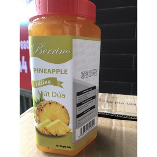 Mứt Trái Cây Tươi Berrino Dứa ( Thơm ) hộp 950g