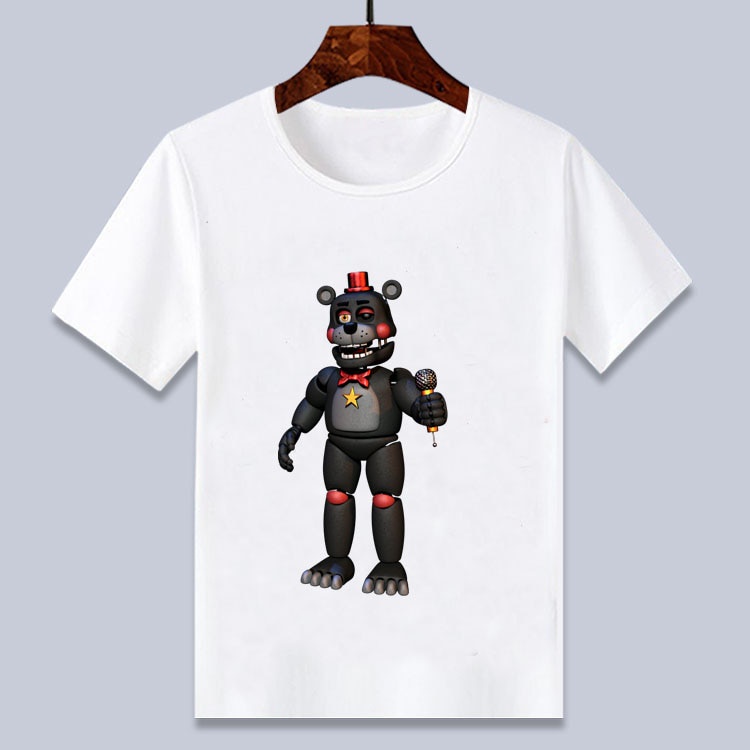 Áo Thun Ngắn Tay In Hoạt Hình 3D Five Night At Freddy Fnaf Dành Cho Trẻ